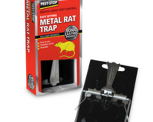 EASY SETTING METAL RAT TRAP BOXED  91157 PEST-STOP                               