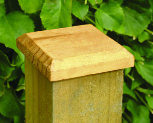 FENCE POST CAPS WOODEN 4